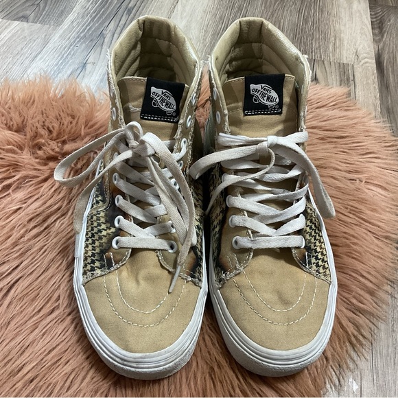 Vans Lightning Bolt Houndstooth High Top Sneakers Mens 8.5 - Picture 2 of 15